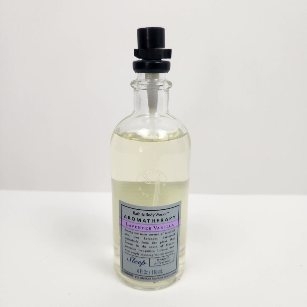 Bath and Body Works Aromatherapy Lavender Vanilla Pillow Mist New 4 fl oz